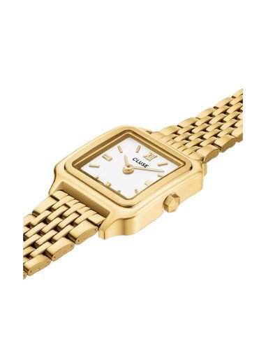 Montre Cluse Gracieuse Mini : Elégance et polyvalence en acier blanc et doré
