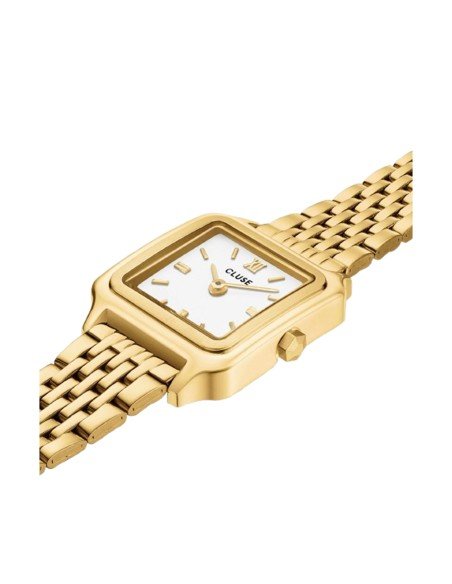 Montre Cluse Gracieuse Mini : Elégance et polyvalence en acier blanc et doré