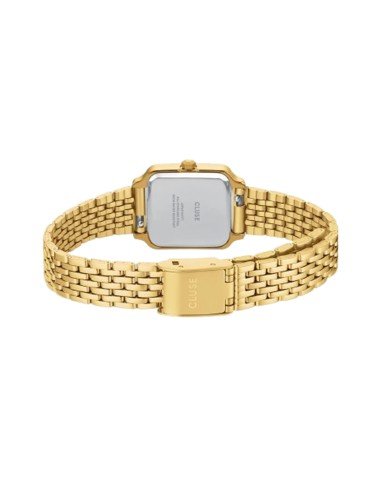 Cluse Gracieuse Mini Uhr: Eleganz und Vielseitigkeit in weißem und vergoldetem Stahl