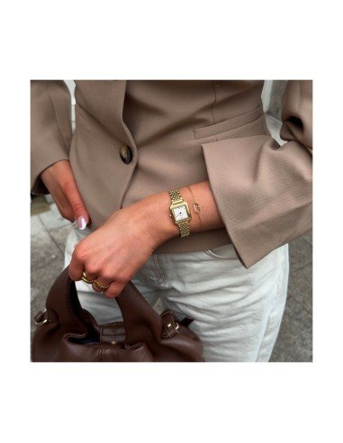Cluse Gracieuse Mini watch: Elegance and versatility in white and gold-plated steel