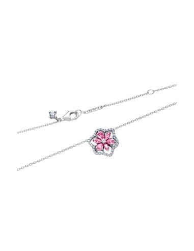 Collar Pandora Herbario Flor Rosa: Elegancia natural y brillo en cada diseño
