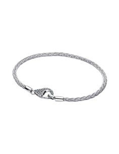 Pulsera Moments Espiga en Plata con Cierre Pavé de Pandora - Elegancia y Personalización