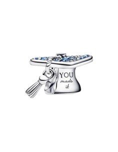 Pandora Blue Graduation Charm: Celebrate achievements with style and unique elegance.
