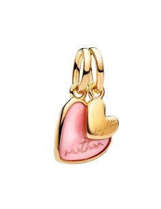 Pandora Shine Mother & Daughter Split Charm - Prata e zircónias, símbolo do amor eterno