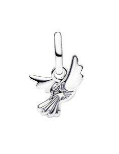 Pandora charm mini white dove pendant: elegance in every silver and opal detail 2