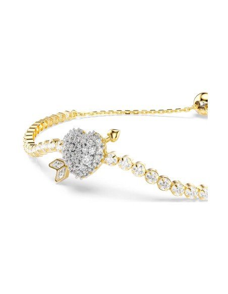 Bracciale Swarovski Angelic: brillantezza ed eleganza versatili in rodio con cristalli bianchi