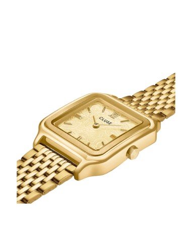 Montre femme Cluse Gracieuse en or élégant : style et précision du quartz assurés
