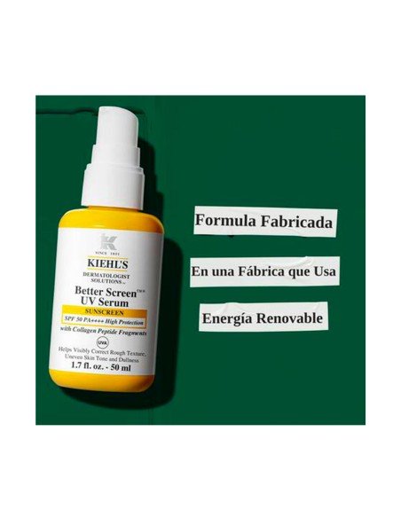 Kiehl's Sunscreen SPF50 : Sérum anti-âge, hydratant et léger pour une peau radieuse