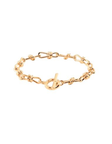 Bracciale a maglie Maude placcato oro di Agatha Paris: eleganza e versatilità in oro