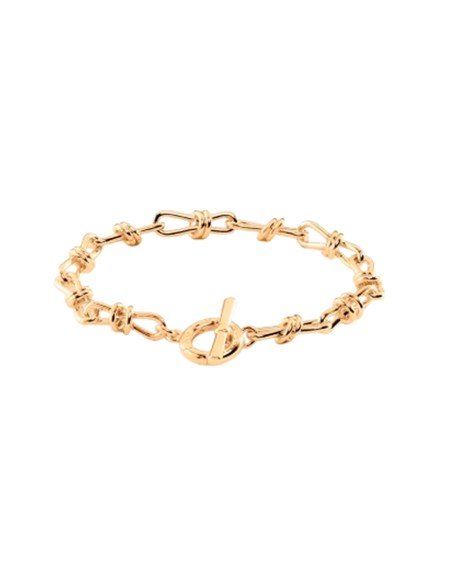 Pulsera de eslabones Maude dorada de Agatha Paris: elegancia y versatilidad en oro
