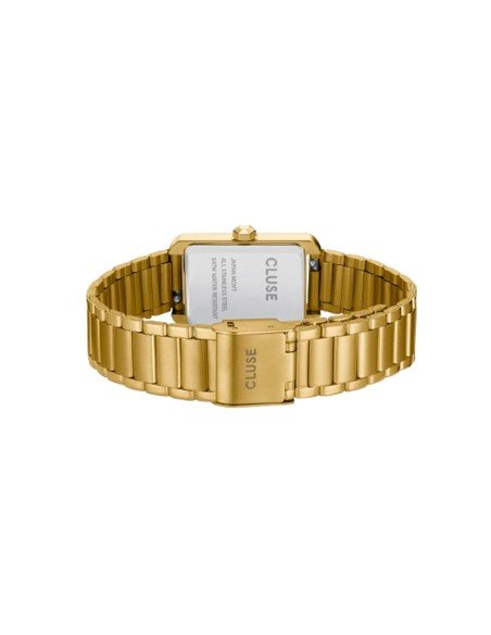 Montre Cluse Belisenna : élégance classique en or et vert olive