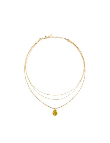 Collana midi Agatha Madeleine color kaki/oro: eleganza versatile e sofisticata