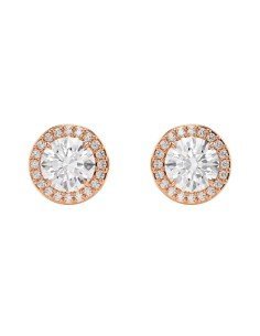 Brincos redondos Swarovski Una Angelic em oferta online