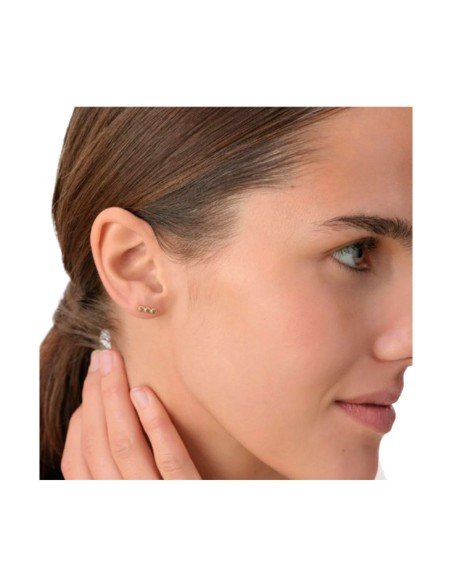 Pendientes cortos Odéon Verde/Dorado de Agatha: elegancia y versatilidad parisina
