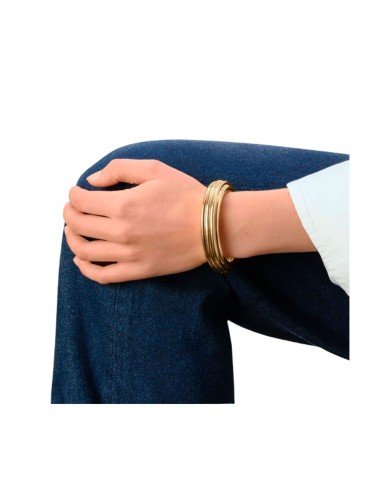 Pulsera rígida Madeleine dorado Agatha Paris: lujo atemporal y ajuste perfecto
