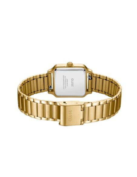 Montre Cluse Gracieuse : élégance contemporaine en or et vert avec bracelet interchangeable