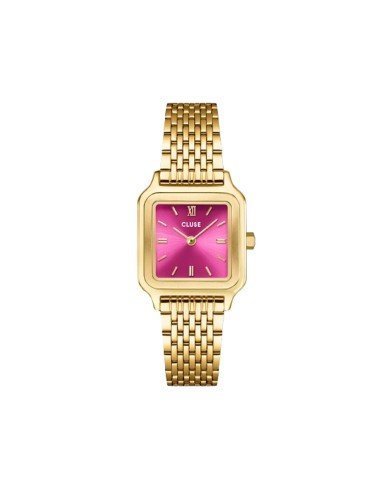 Montre Cluse Gracieuse Petite : élégance dorée avec cadran rose soleil