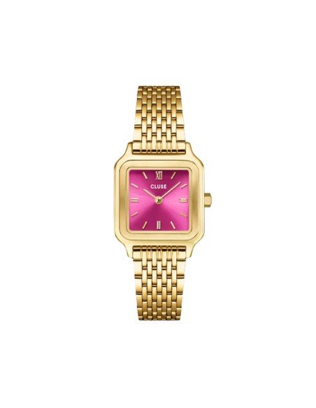 Montre Cluse Gracieuse Petite : élégance dorée avec cadran rose soleil