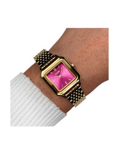 Montre Cluse Gracieuse Petite : élégance dorée avec cadran rose soleil