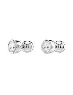 Brincos Swarovski Imber Round White - Comprar Online