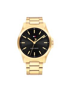 Montre Tommy Hilfiger Homme Dorée avec Cadran Noir 1792241 | Élégance et Style