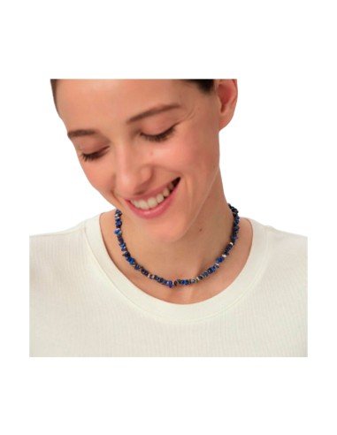 Agatha Collar Corto Cassis Zul Oro - Compra Original Online