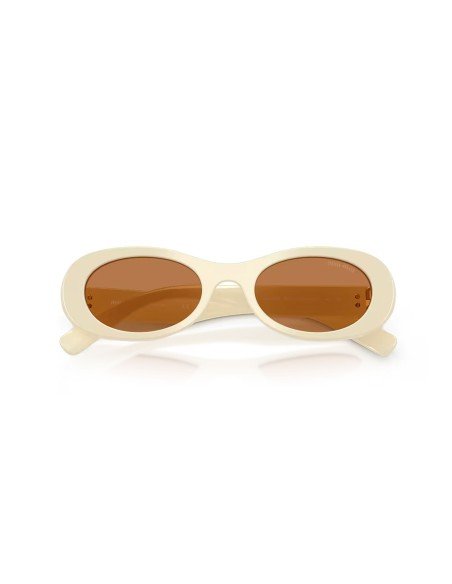 Lunettes de soleil Miu Miu pour femme blanc cassé marron online