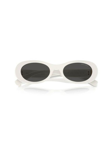 Lunettes de soleil Miu Miu pour femme blanc gris acétate original