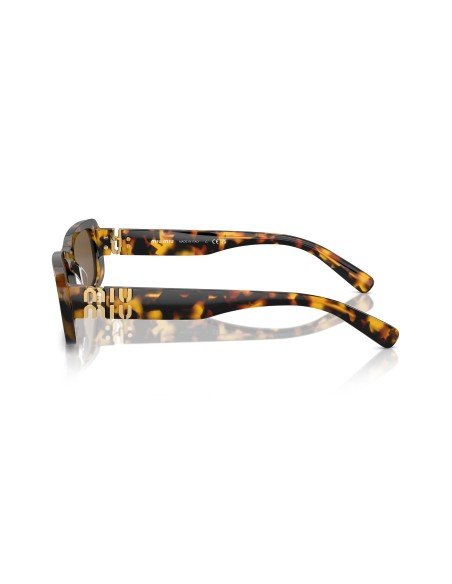 MIU MIU Óculos de sol rectangulares em acetato Havana - Originais