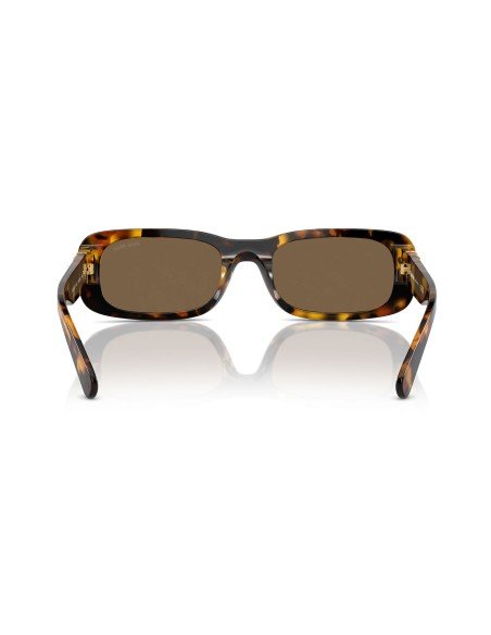 MIU MIU Lunettes de soleil rectangulaires en acétate Havana - Originals