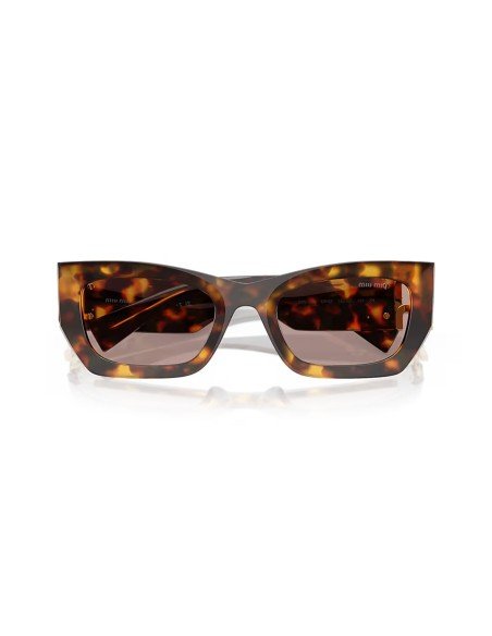 Lunettes de soleil Miu Miu cat eye havana honey - Livraison gratuite