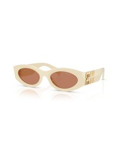 Acquistare occhiali da sole Miu Miu da donna in bianco sporco in vendita online