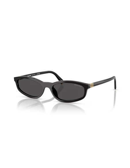 Óculos de sol MIU MIU oval preto cinzento - Entrega gratuita