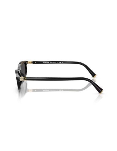 Óculos de sol MIU MIU oval preto cinzento - Entrega gratuita