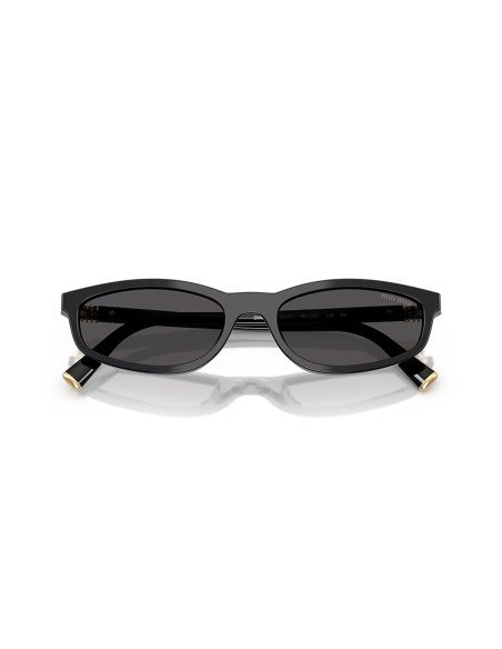 Óculos de sol MIU MIU oval preto cinzento - Entrega gratuita