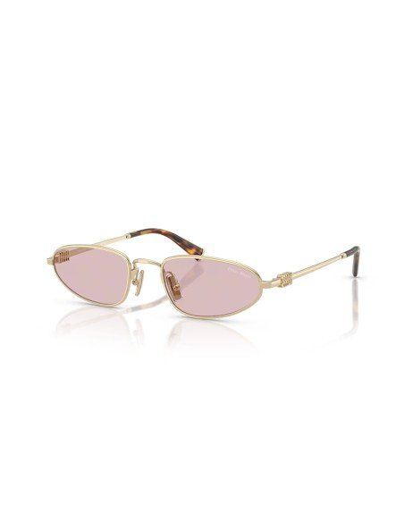 Lunettes de soleil Miu Miu or pâle et rose - Acheter en ligne