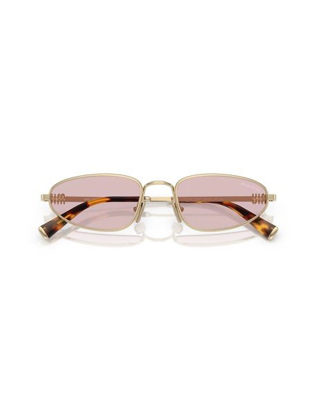 Lunettes de soleil Miu Miu or pâle et rose - Acheter en ligne