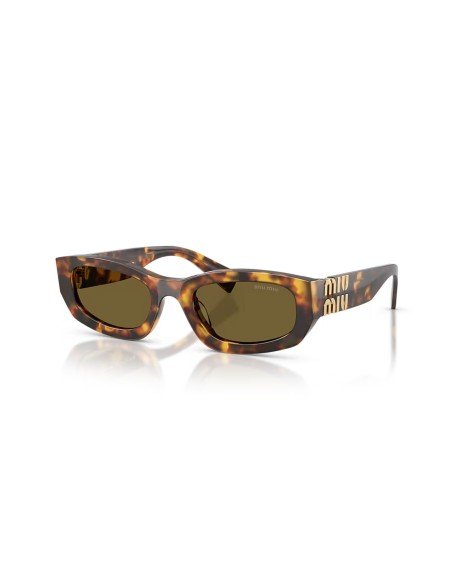 Miu Miu women's rectangular tortoiseshell sunglasses offer