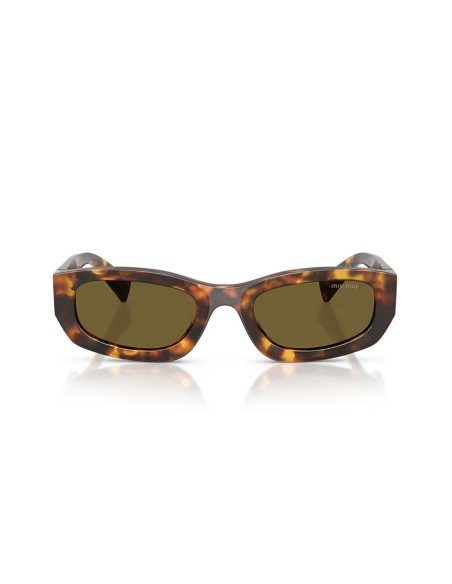 Miu Miu women's rectangular tortoiseshell sunglasses offer