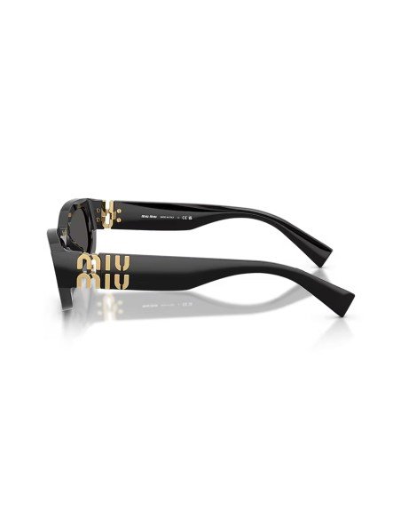 Acheter les lunettes de soleil rectangulaires noires et grises de Miu Miu pour femme