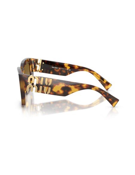 Sunglasses Miu Miu Cat Eye women gold havana - Free shipping