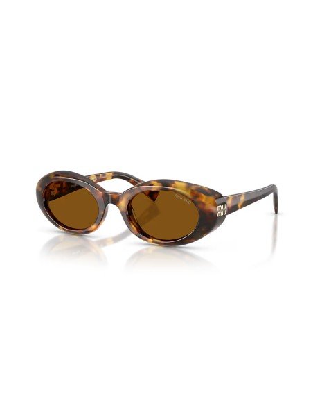 Lunettes de soleil MIU MIU femme ovale or - Livraison gratuite