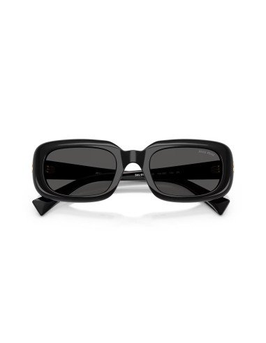 Lunettes de soleil ovales noires et grises Miu Miu pour femme acheter maintenant