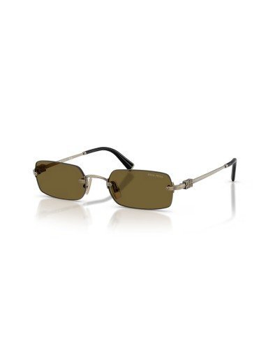 Acheter les lunettes de soleil oversize or rose de Miu Miu pour les femmes