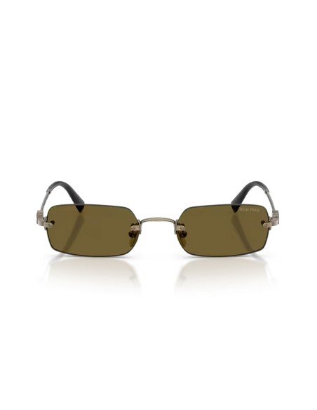 Acheter les lunettes de soleil oversize or rose de Miu Miu pour les femmes