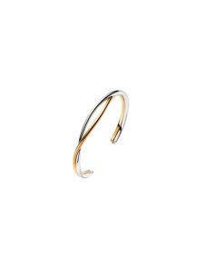 Pandora Pulsera Rígida Entrelazada Dos Tonos - Envío Gratis
