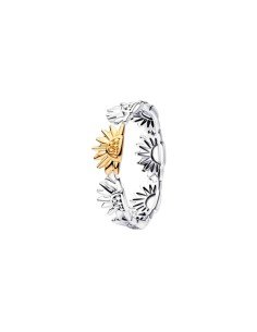 Pandora Original Two Tone Sunflower Ring - Free Shipping