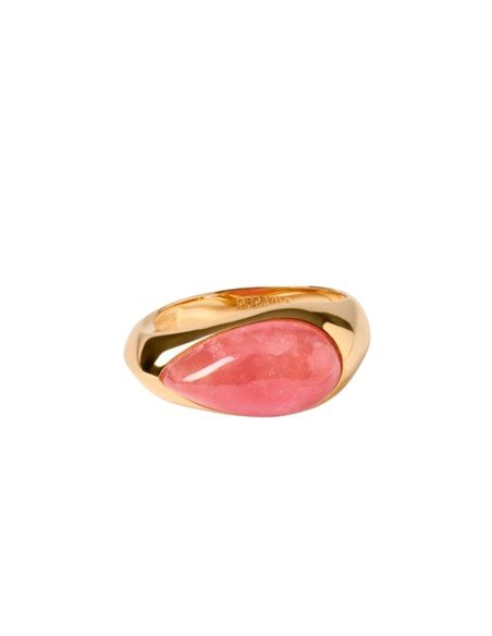 Buy the PDPAOLA Moon Seal Ring with Rhodochrosite online