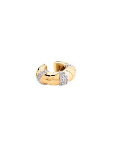 Agatha Ear Cuff Be dourado com zircônias - Compra online