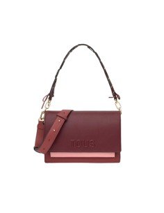 Tous Bandolera Mediana Burdeos Audree Saffiano Comprar Online